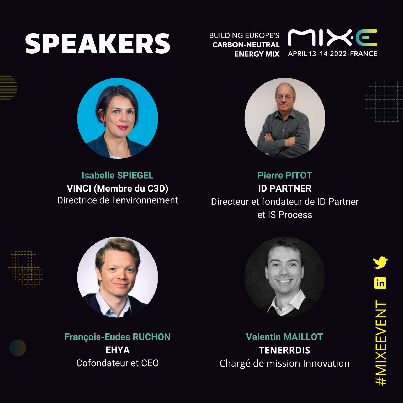 Ils sont français, européens, innovateurs, experts, visionnaires... Découvrez les premiers contributeurs de MIX.E !